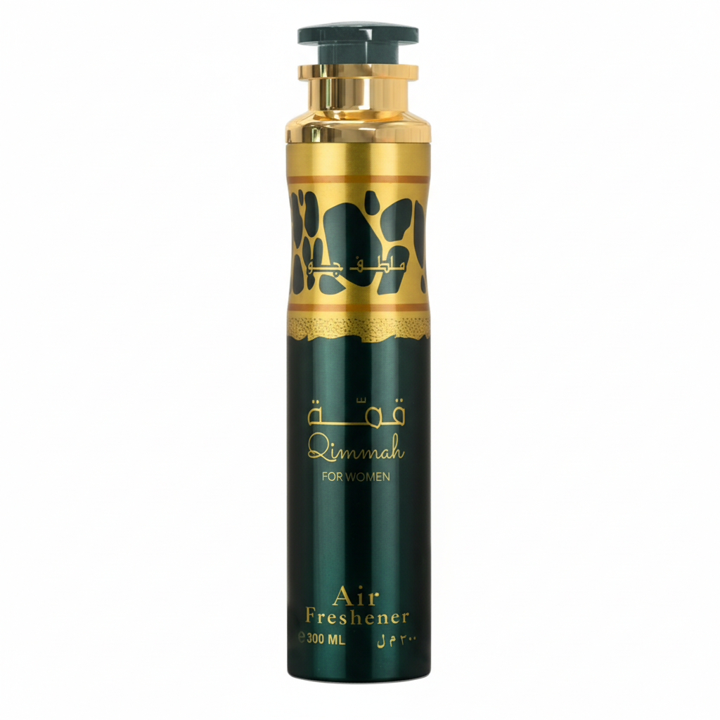 Lattafa Qimmah Ambientador 300ml centrado fundo branco