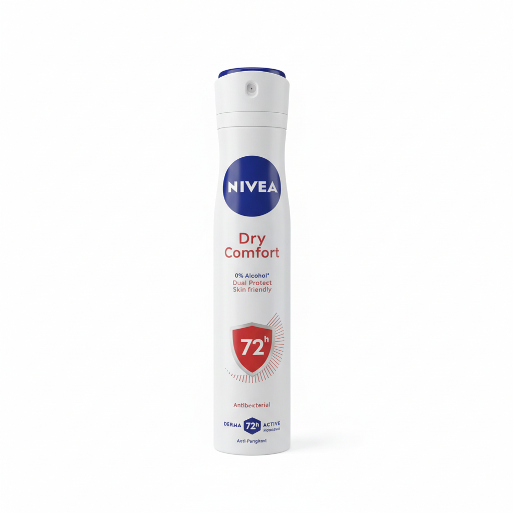 Nivea Dry Comfort 200ml centrado fundo branco