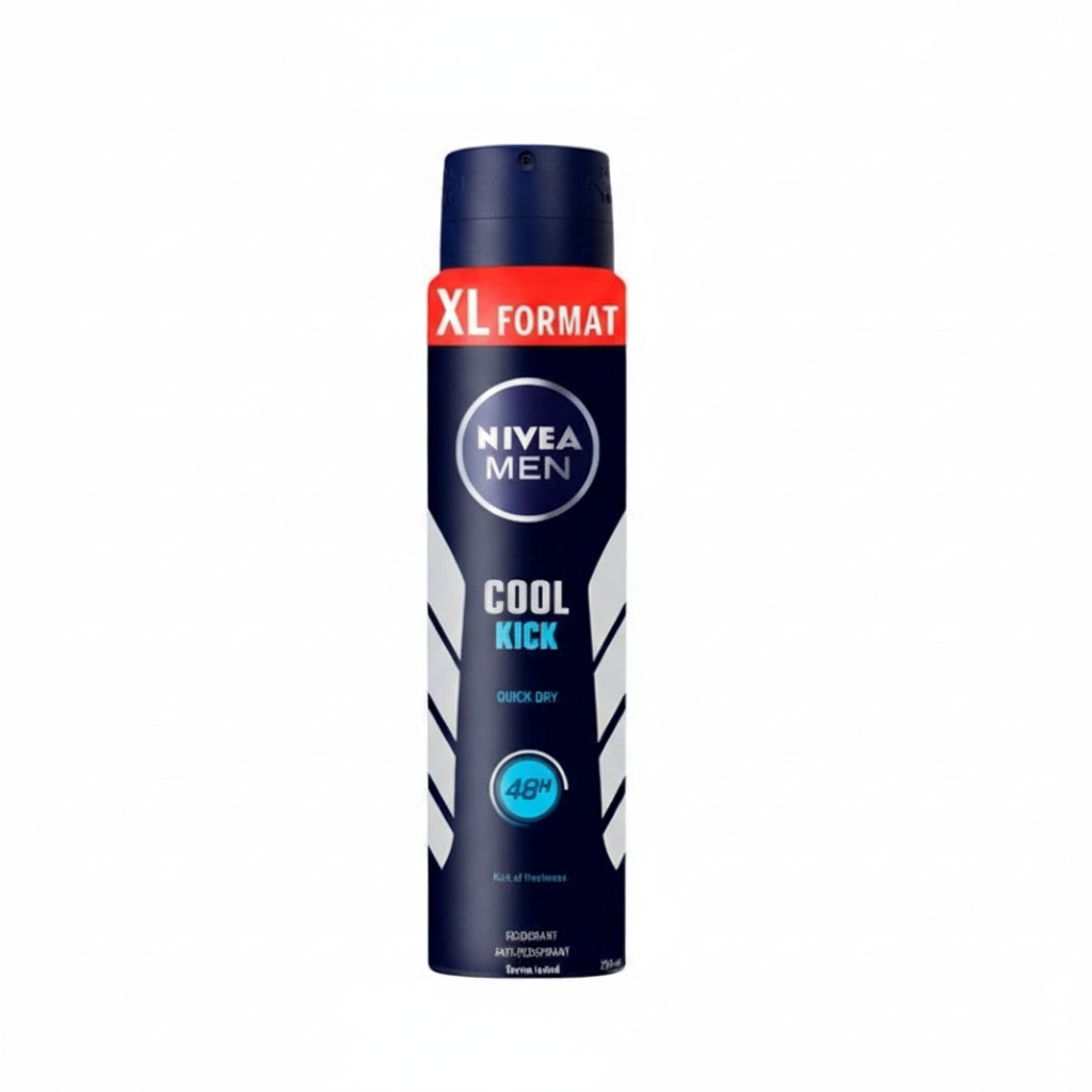 Nivea Men Cool Kick 200ml centrado fundo branco