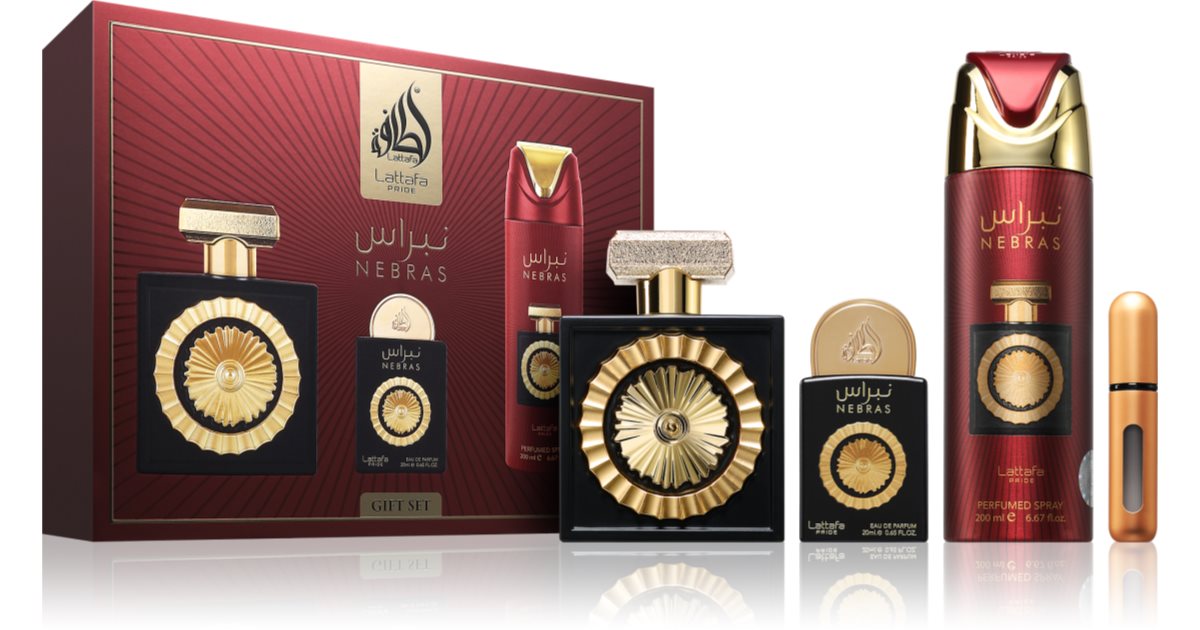 Pride Nebras Giftset Eau de Parfum 100ml + 20ml + Desodorizante -  Lattafa